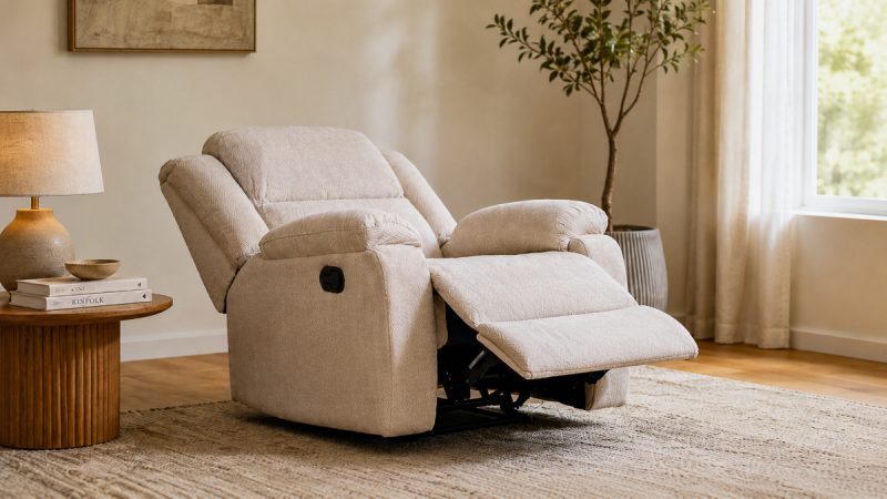 Sherry Single Recliner Light Brown 1