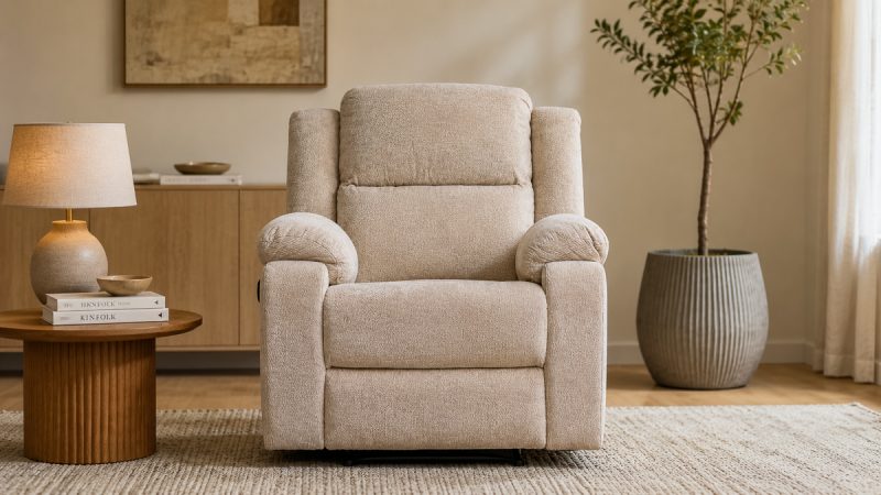 Sherry Single Recliner Light Brown 2