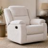 SHERRY Single Fabric Recliner Sofa - Cream