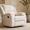 SHERRY Single Fabric Recliner Sofa - Light Brown