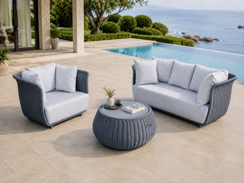 CELESTE 4 Seater Outdoor Sofa (3+1) + Coffee Table