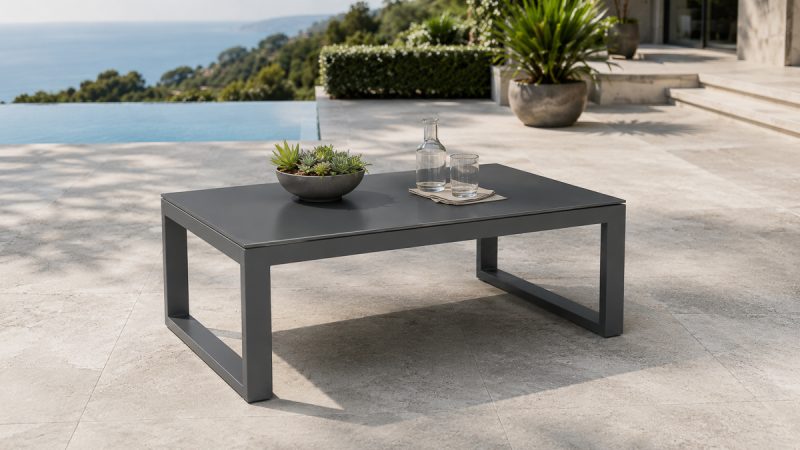Dark Outdoor Sofa Set 1
