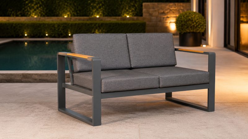 Dark Outdoor Sofa Set 2