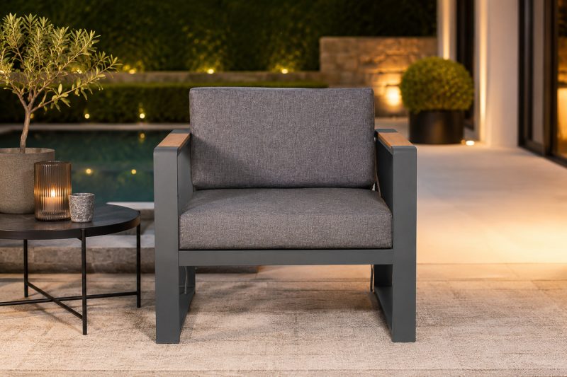 Dark Outdoor Sofa Set 3