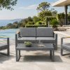 Dark Outdoor Sofa Set 4