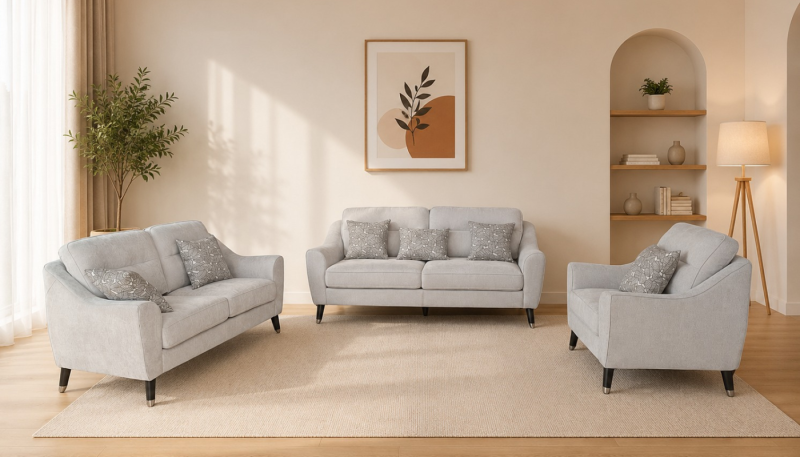 ELAINE 7 Seater Fabric Sofa (3+2+1+1)
