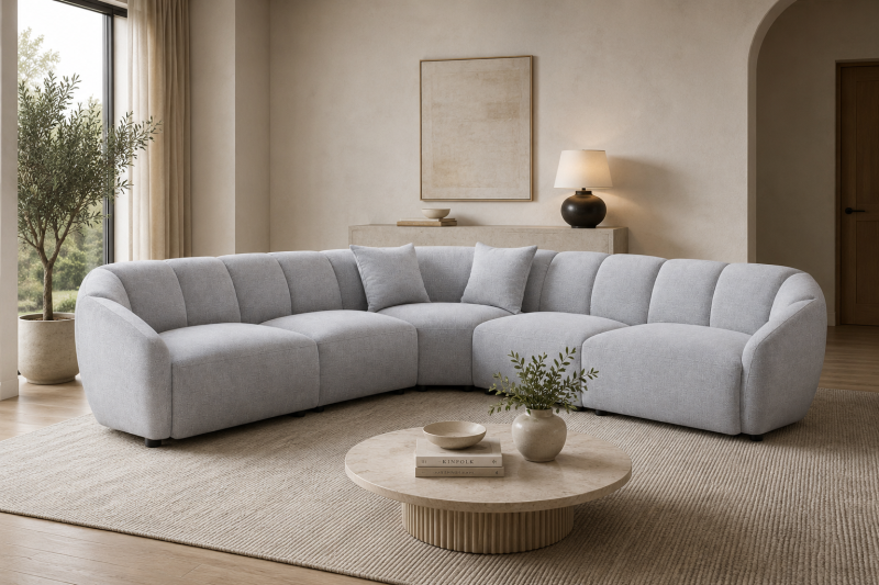 SAVOY Fabric Corner Sofa