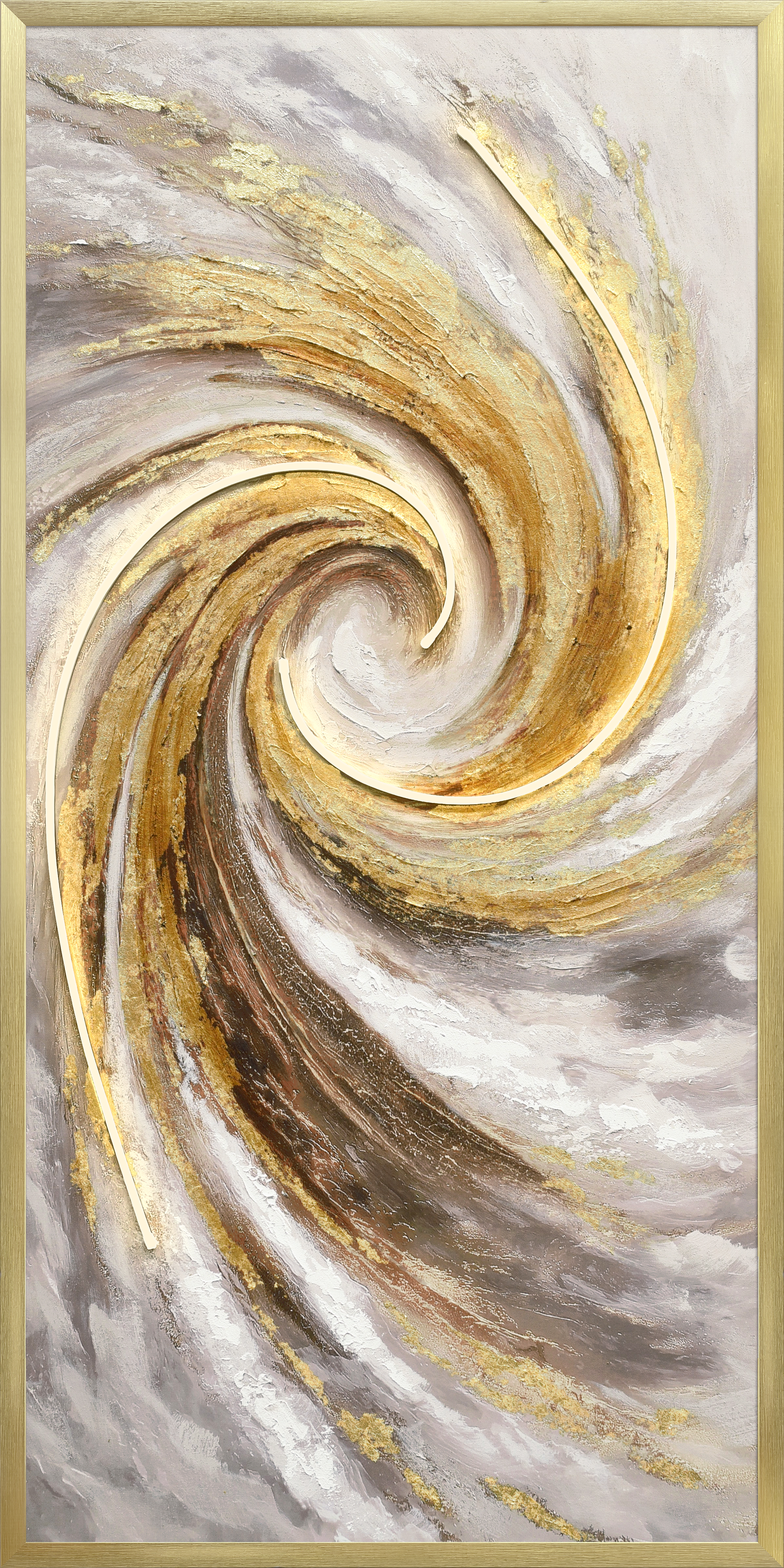 Frame LED art100% hand painted 3D effect and with thick texture with USB-25850YD-E