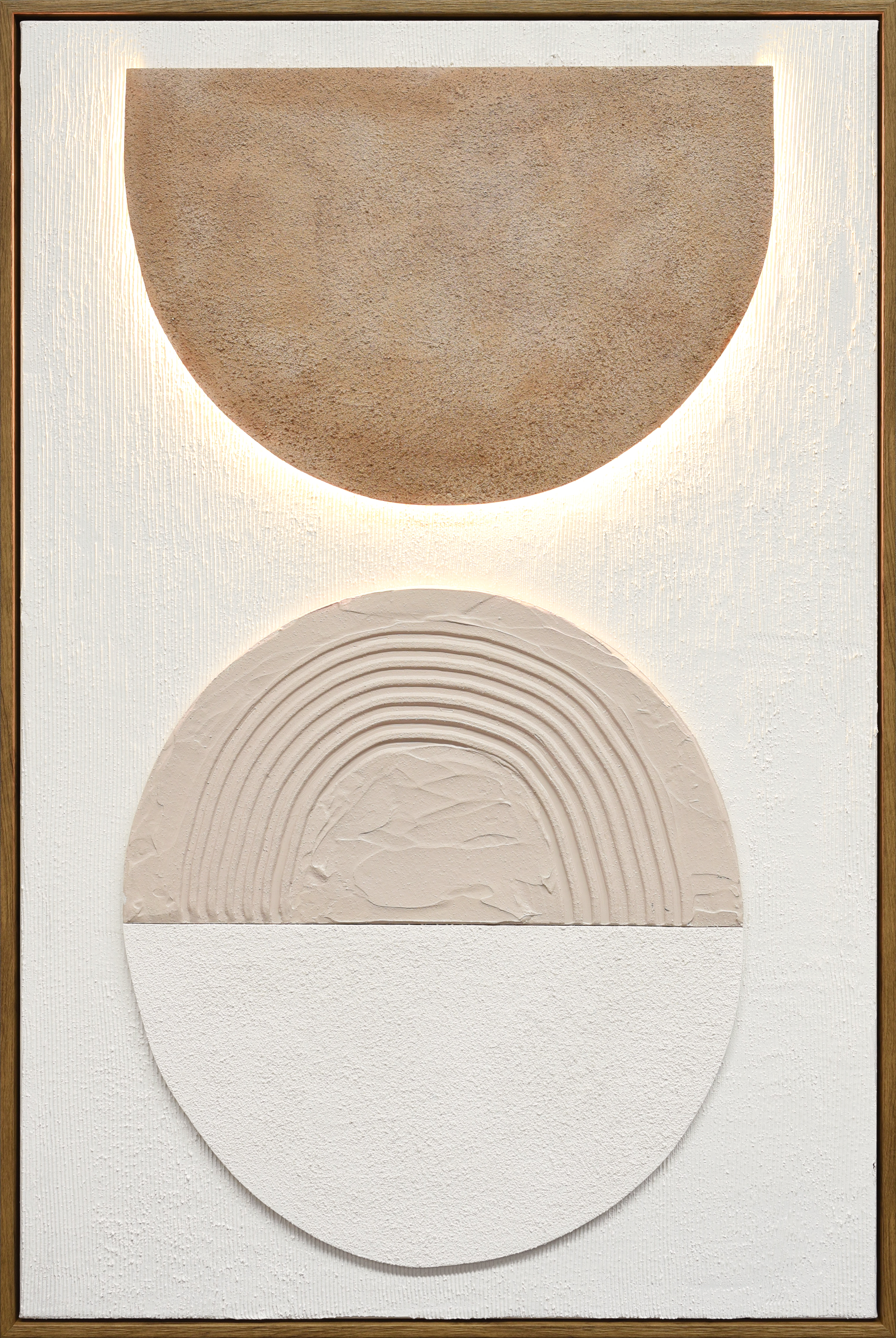 Frame LED art100% hand painted 3D effect and with thick texture with USB-25978YD-E