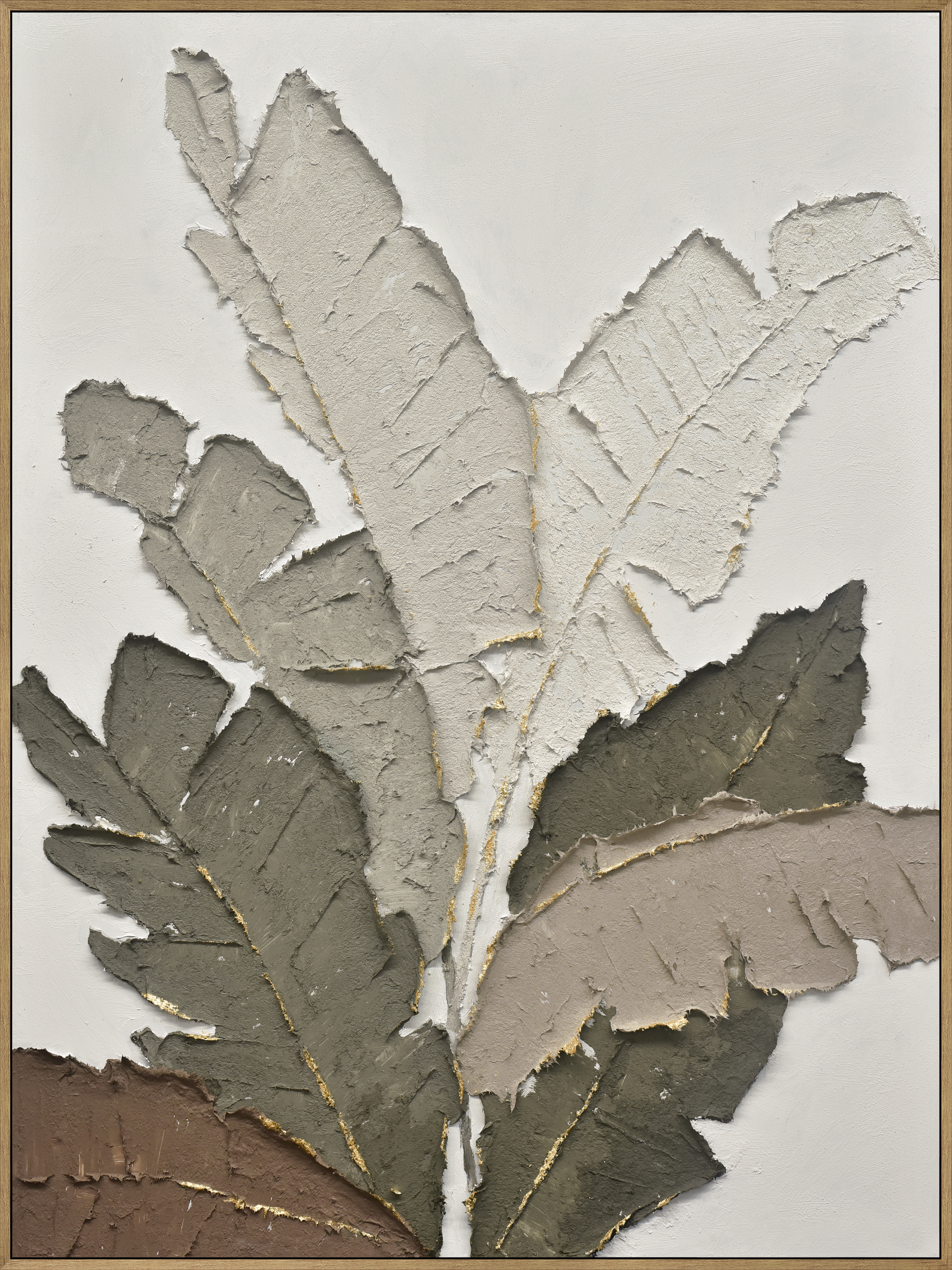 Frame art 100% hand painted with thick texture-15495D