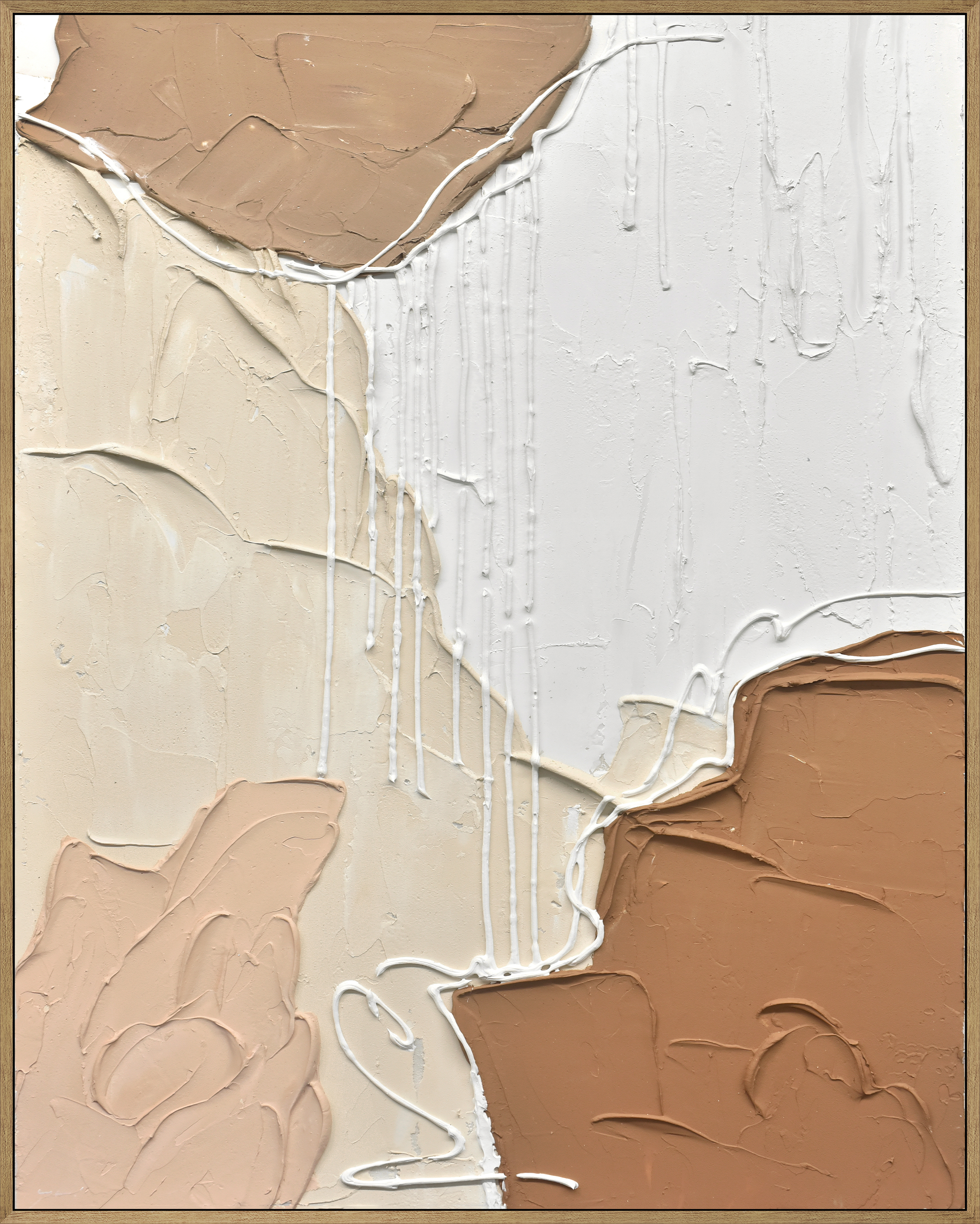 Frame art 100% hand painted with thick texture - 15585D