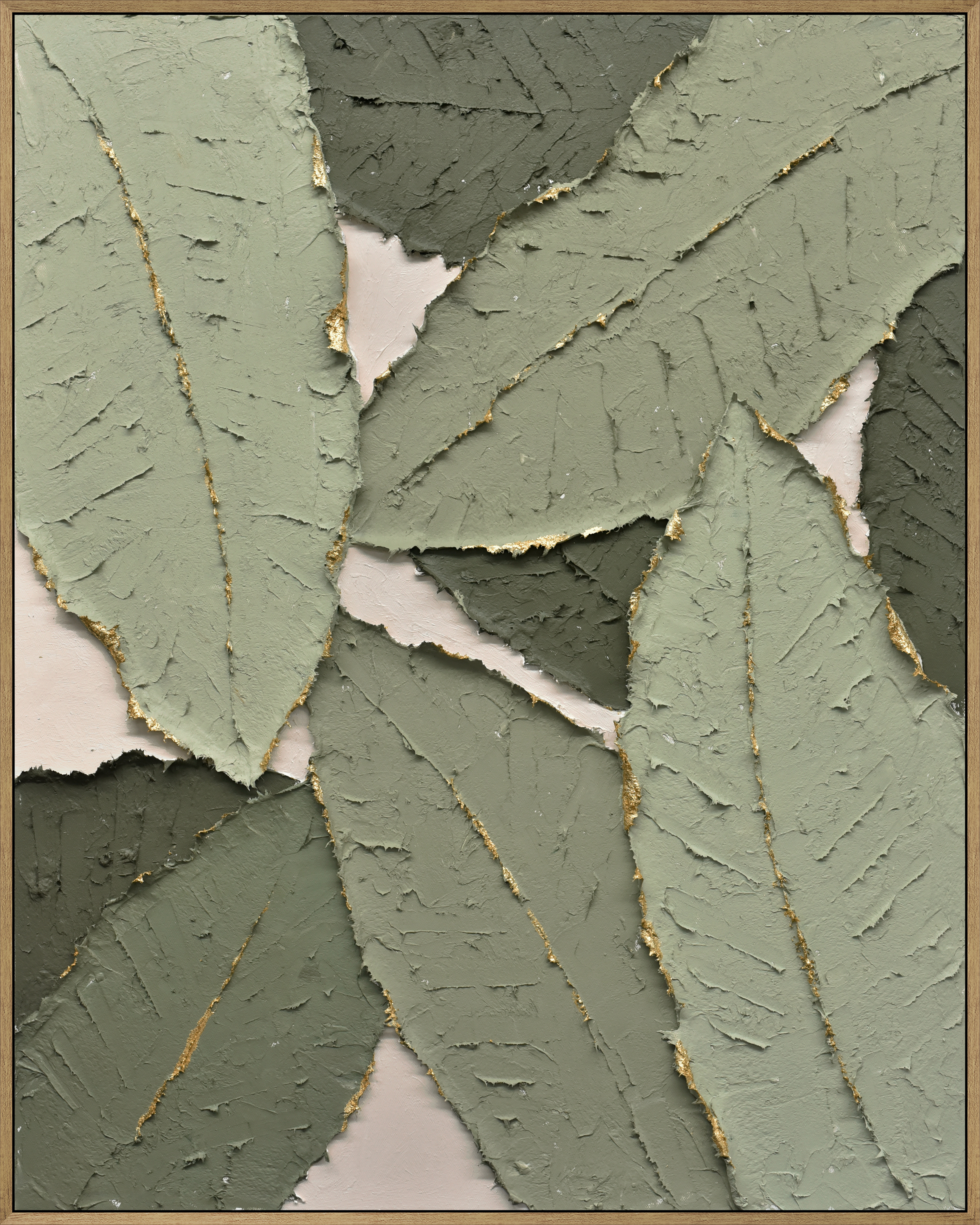 Frame art 100% hand painted with thick texture - 15586D