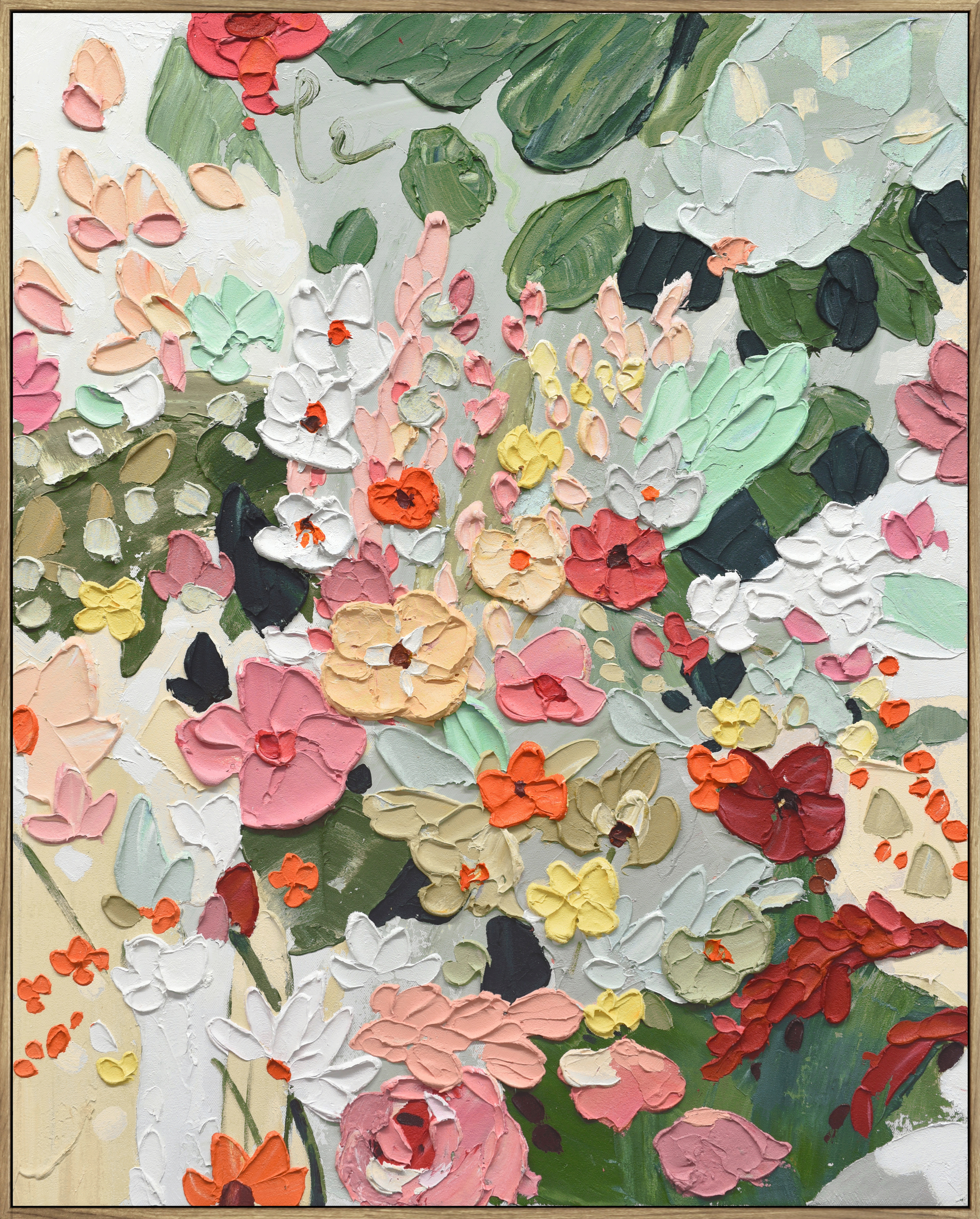 Frame art 100% hand painted with thick texture - 15686D
