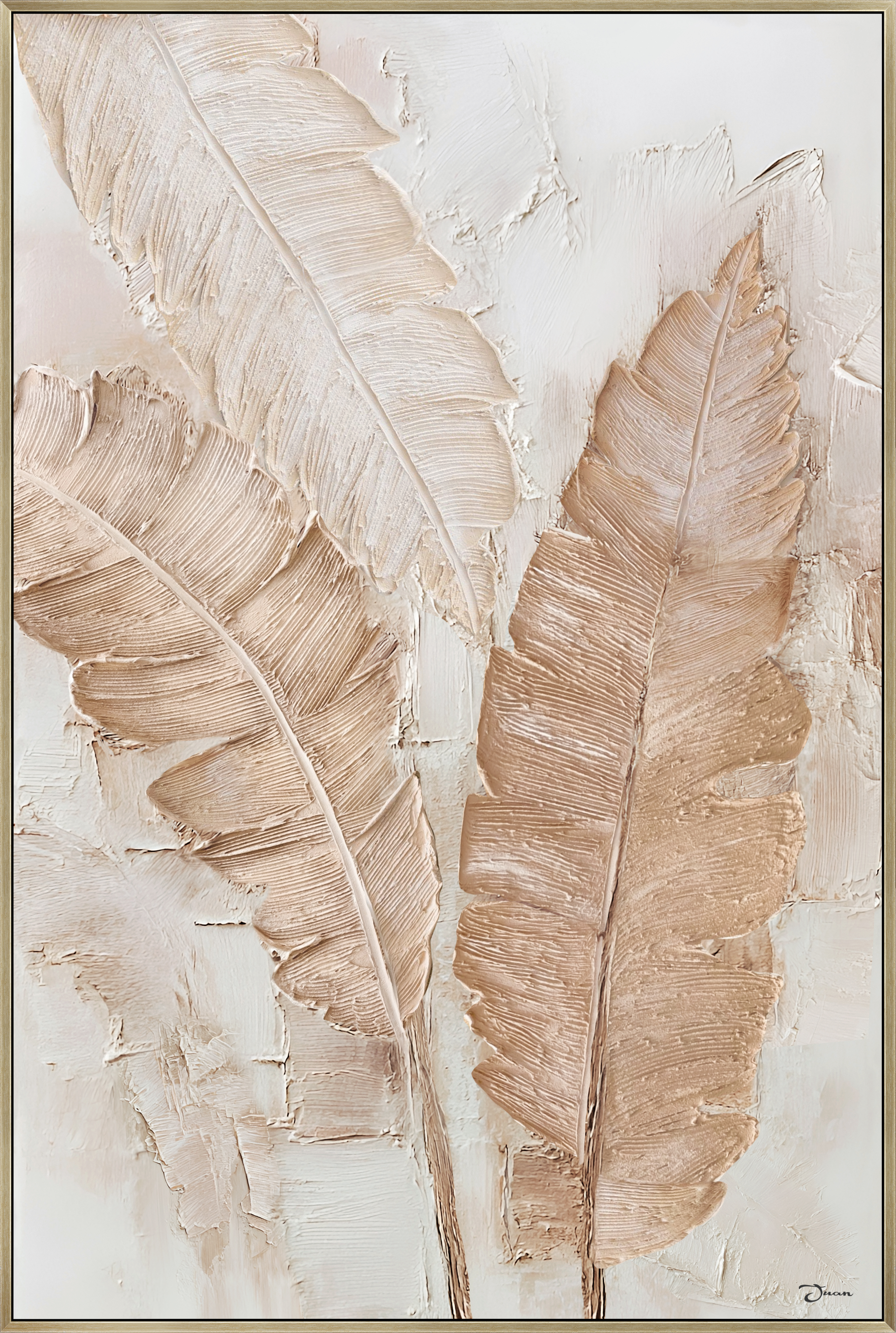 Frame art 100% hand painted with thick texture - 15813JD