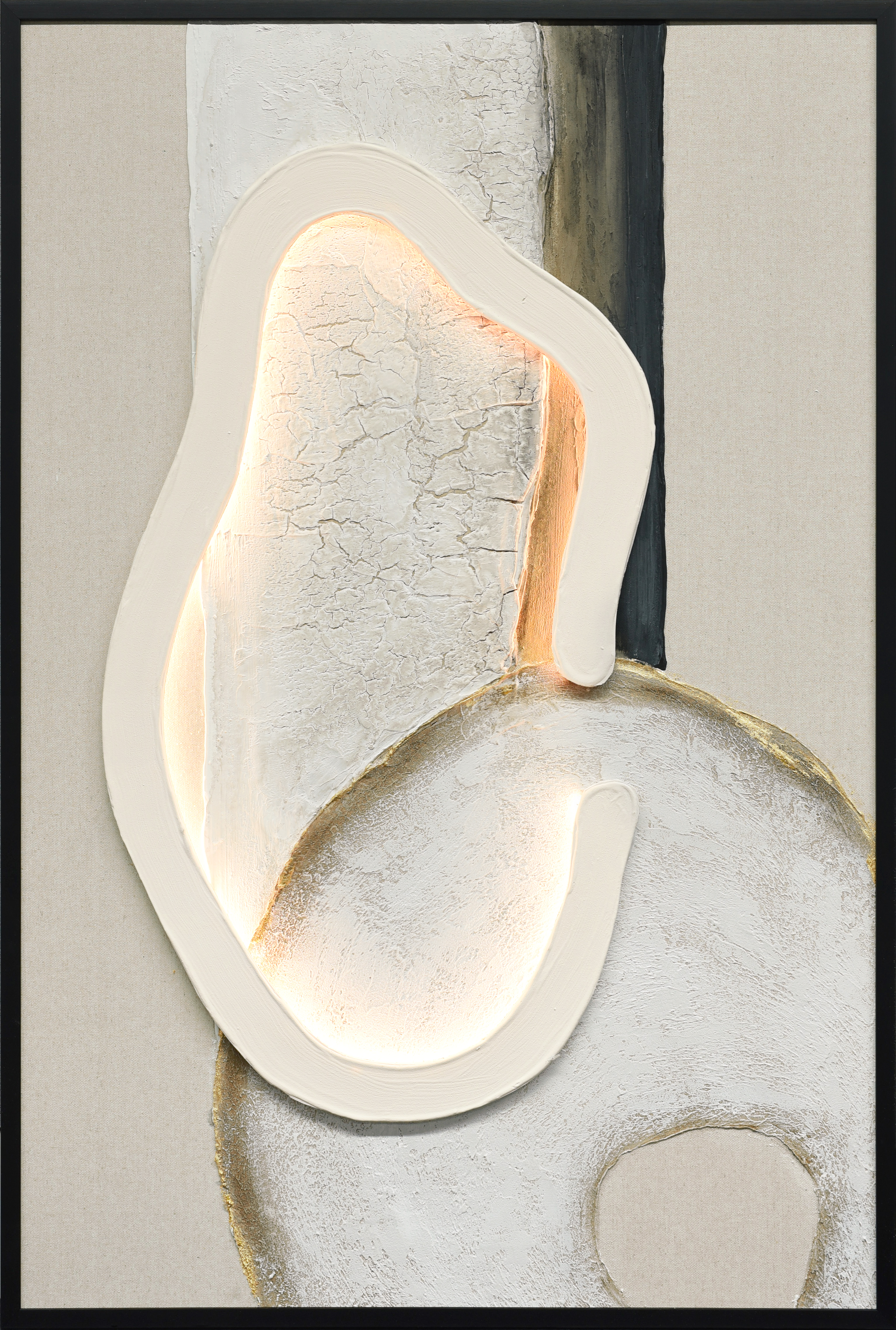 Frame LED art100% hand painted 3D effect and with thick texture with USB-15821JD-E