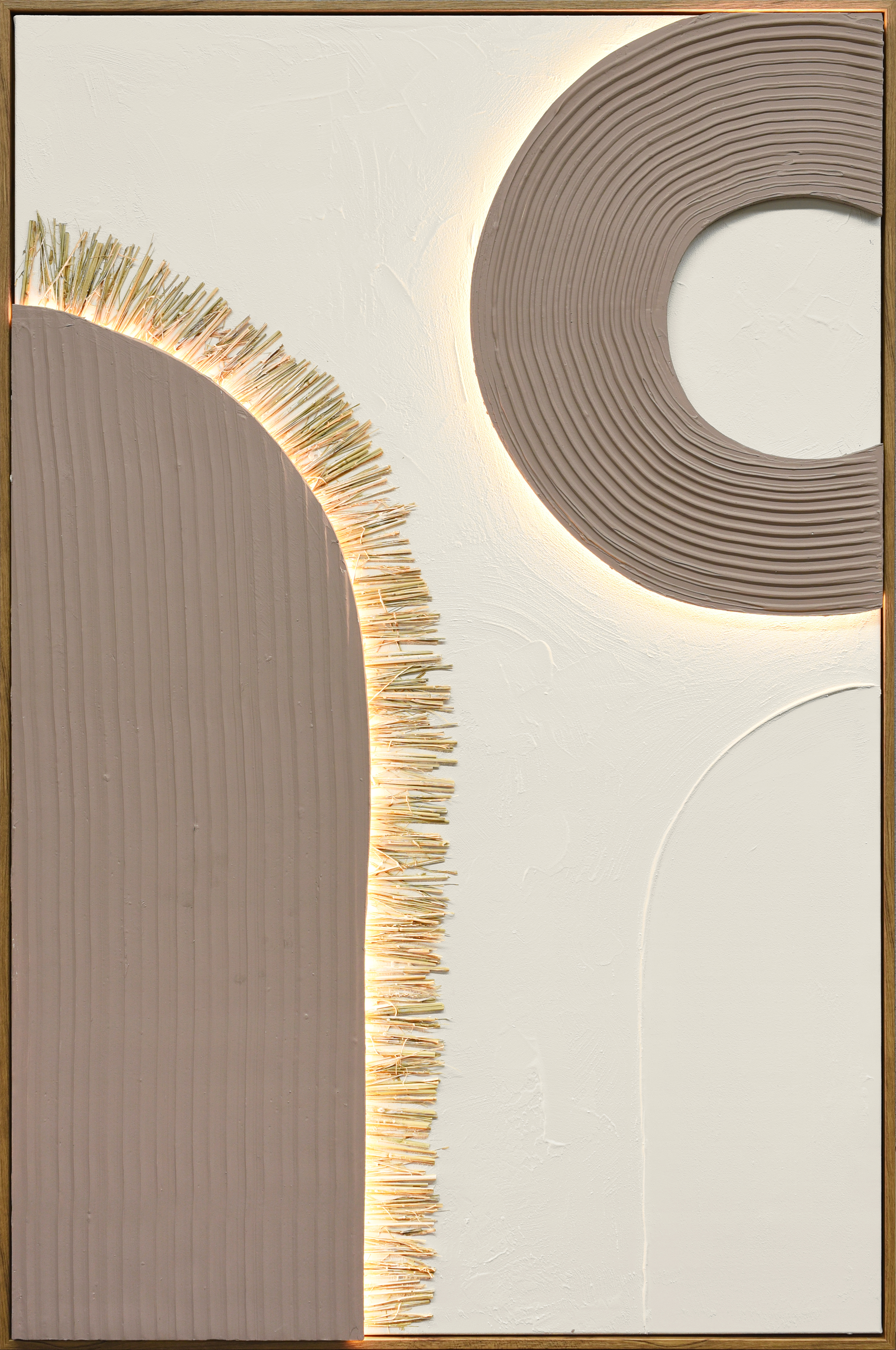 Frame LED art100% hand painted 3D effect and with thick texture with USB-15831JD-E
