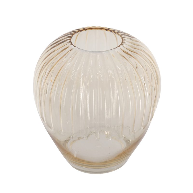 HOME DECOR - B0042-LTAM- Amber Glass Vase