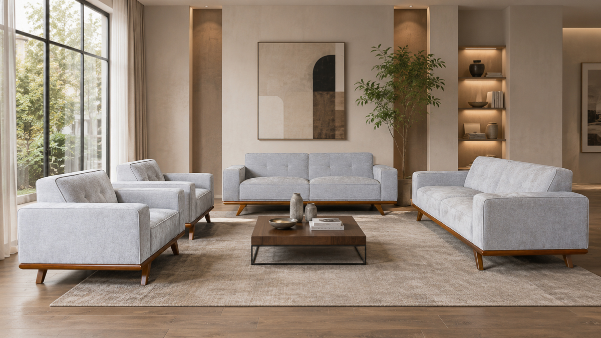 GENEX 7 Seater Fabric Sofa (3+2+1+1) 1 GENEX 7 Seater Fabric Sofa (3+2+1+1)