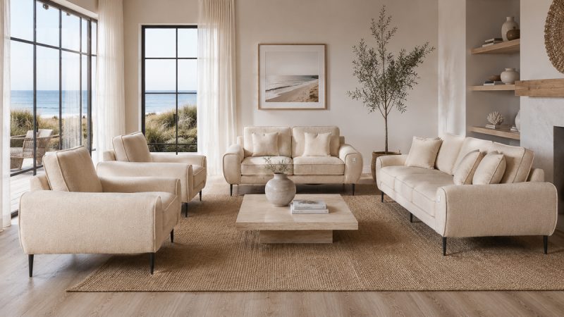 ARDENT 7 Seater Fabric Sofa (3+2+1+1)
