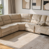 HARMONY Fabric Recliner Corner Sofa 16 Harmon