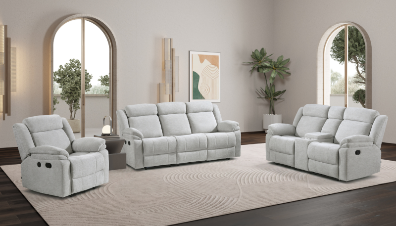 HILTON 7 Seater Fabric Recliner Sofa (3+2+1+1)