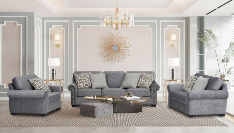 MAYRA 7 Seater Fabric Sofa (3+2+1+1)