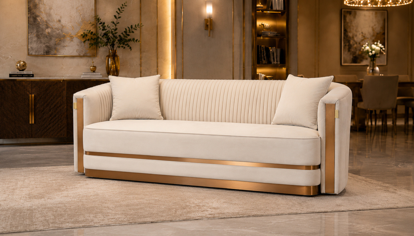 PETRO 7 Seater Fabric Sofa (3+2+1+1) 2 PETRO 7 Seater Fabric Sofa (3+2+1+1) - Image 2