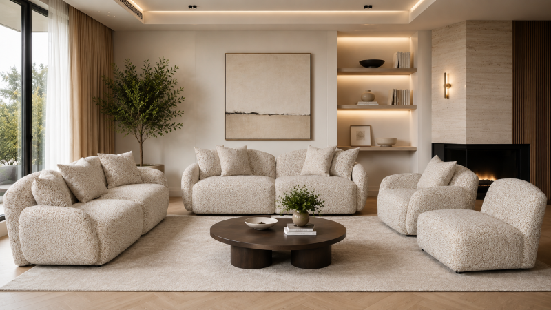 SANDRY Fabric Sofa
