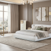 STACY KING PACKAGE - King Bed + 2 Nightstands + Dresser Mirror