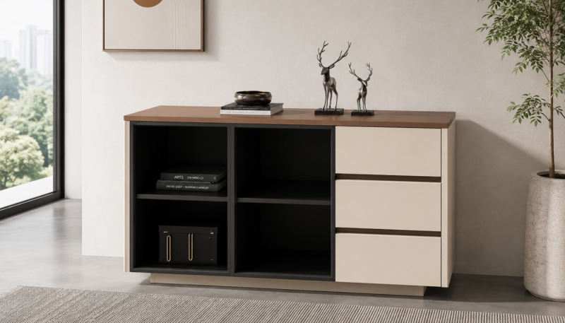 MAJESTY-YC-C123-3 Door Low Storage Cabinet
