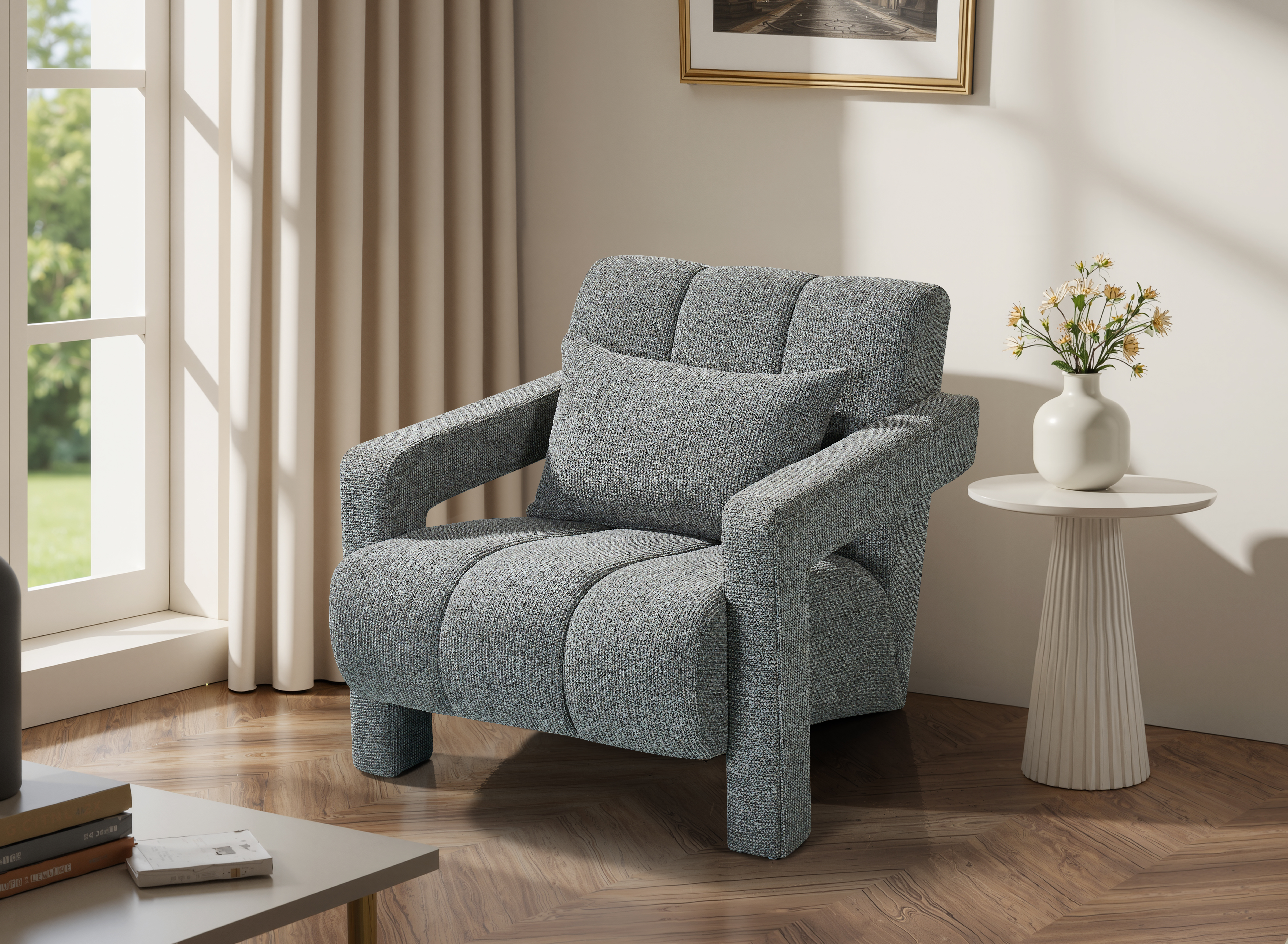 DENVER 6 Seater Fabric Recliner Sofa (3+2+1) - Image 7