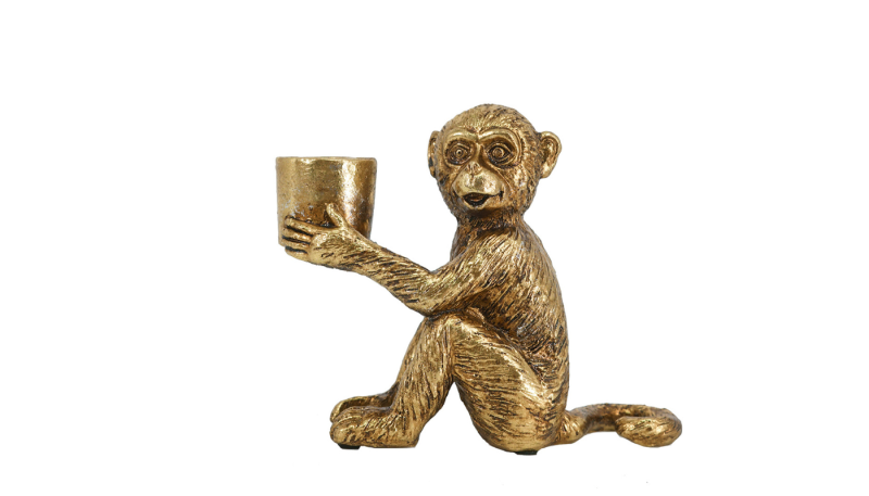 HOME DECOR -72435 - Monkey Taper Holder