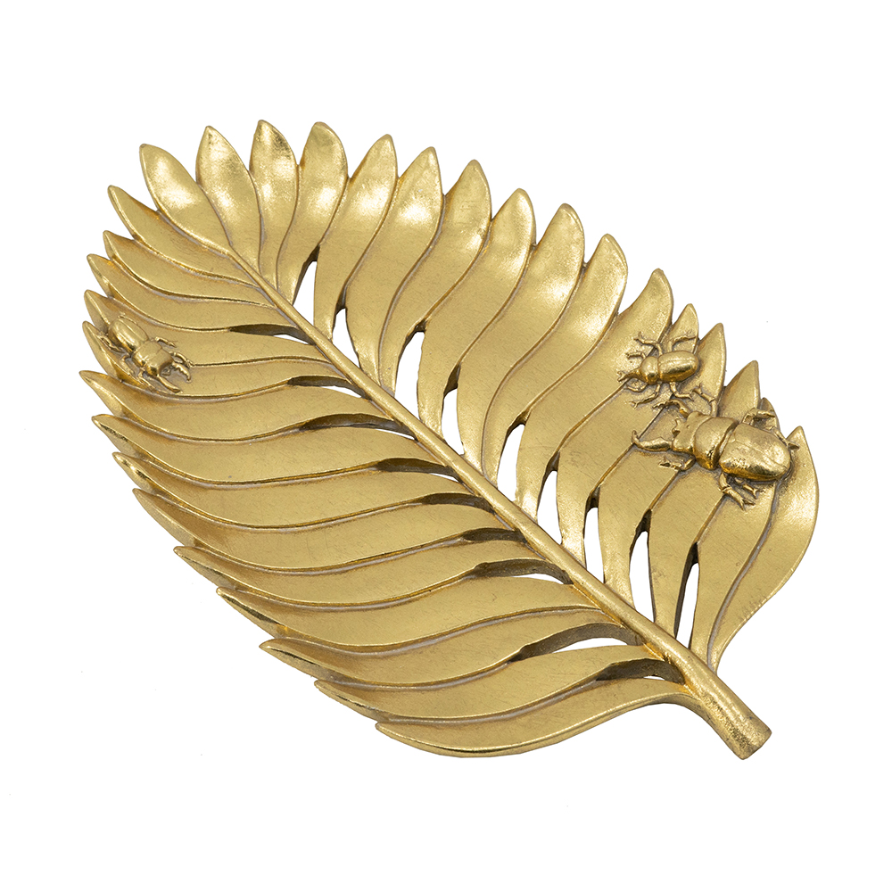 HOME DECOR -77598-Decorative Leaf Plate