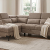 CLUSTER Fabric Corner Sofa Bed