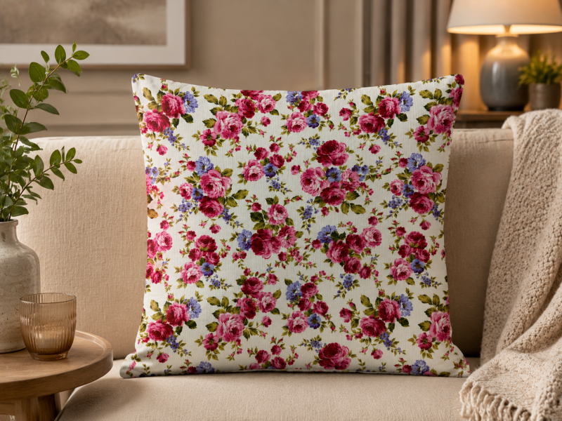 CUSHION - HS.C4545 - Florette 45cm*45cm Pattern F Cushion