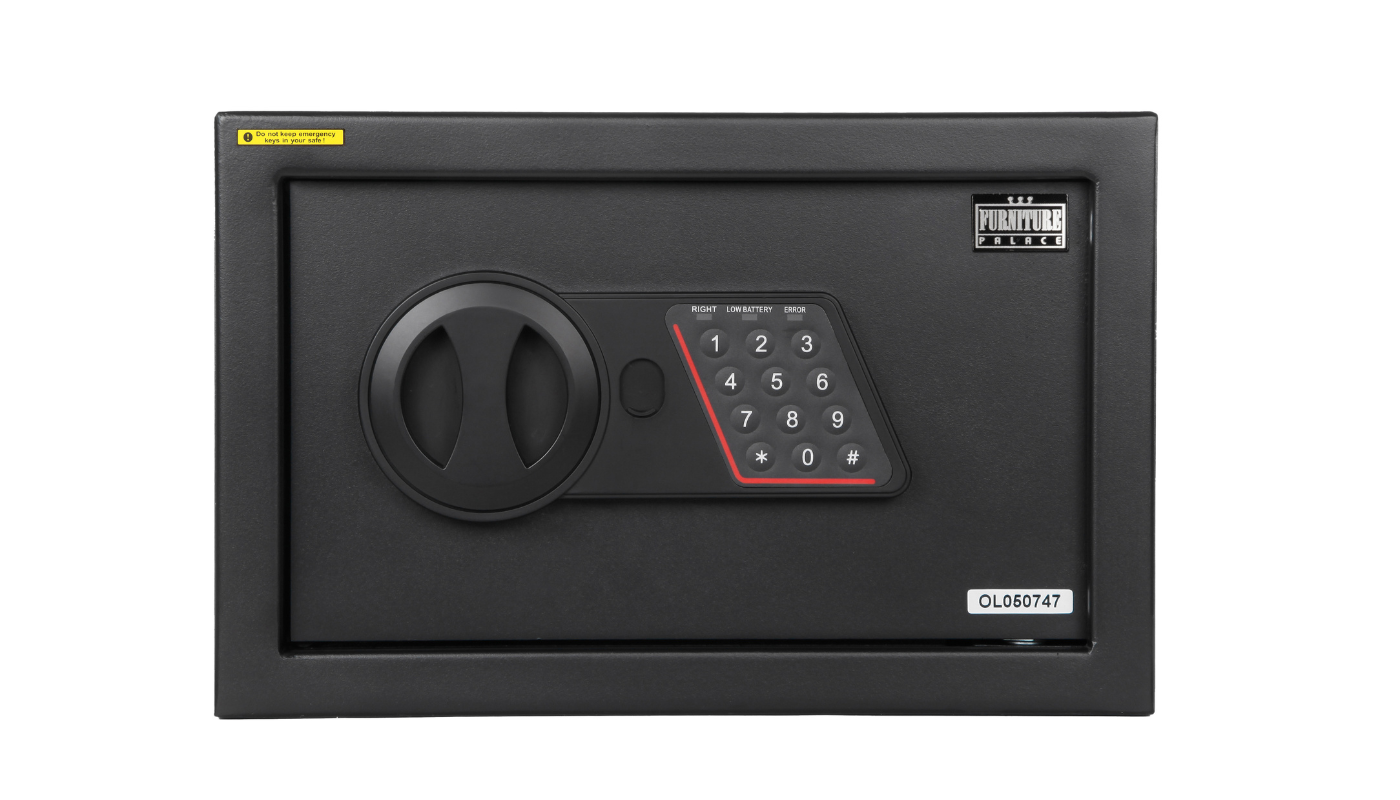 RUPENA -20ELB-Electronic safe 20x31x20Cm-Black 1 RUPENA -20ELB-Electronic safe 20x31x20Cm-Black