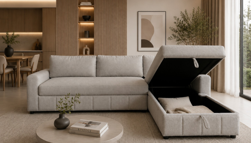 VANCRO Fabric Corner Sofa 7 Vancro 2