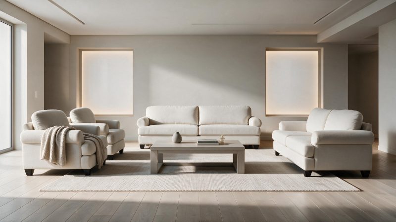 WELLA  7 Seater Fabric Sofa (3+2+1+1)