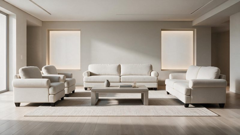 WELLA 7 Seater Fabric Sofa (3+2+1+1) 4 Wella