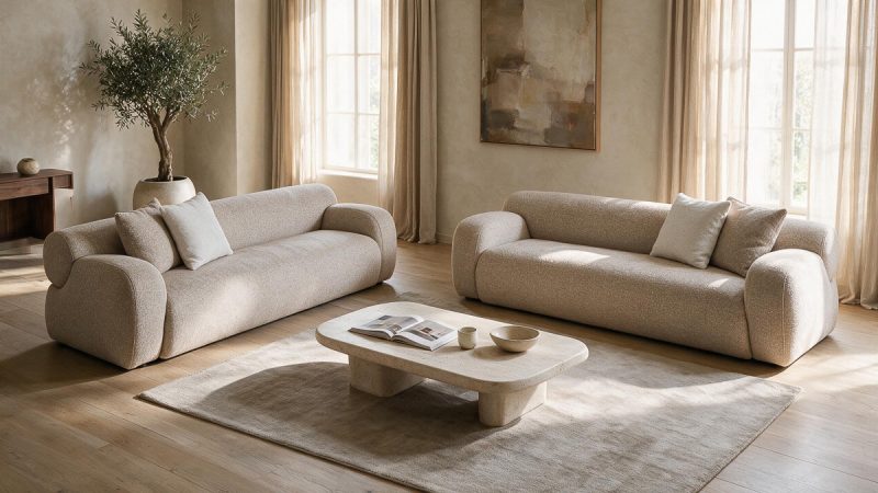 OHIO 7 Seater Fabric Sofa (4+3)