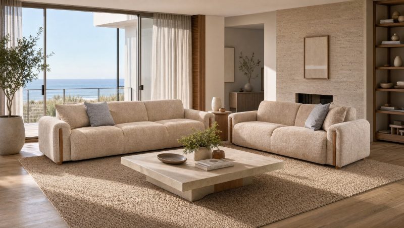 RIVARA 7 Seater Fabric Sofa (4+3)