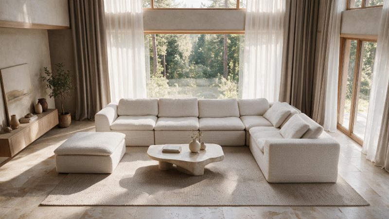 NUVE Compressed Sectional Corner Sofa