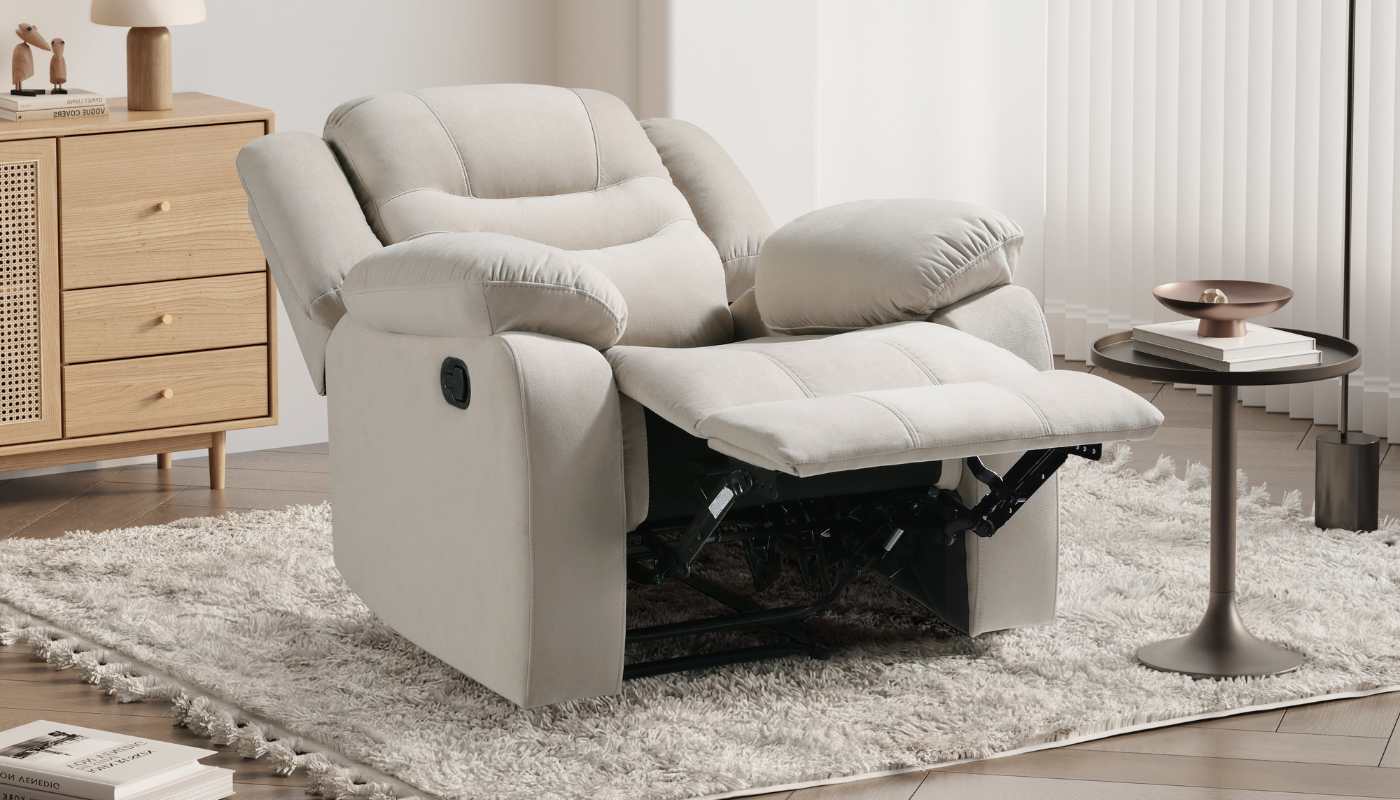 LIANG Single Fabric Recliner Sofa - Image 3