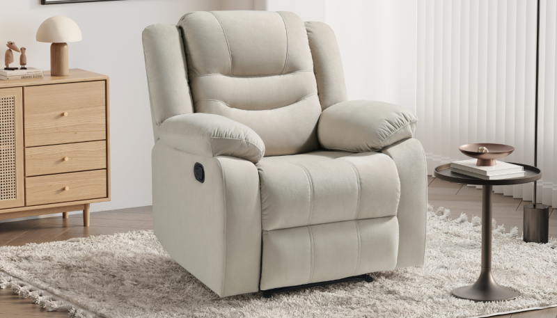 LIANG Single Fabric Recliner Sofa