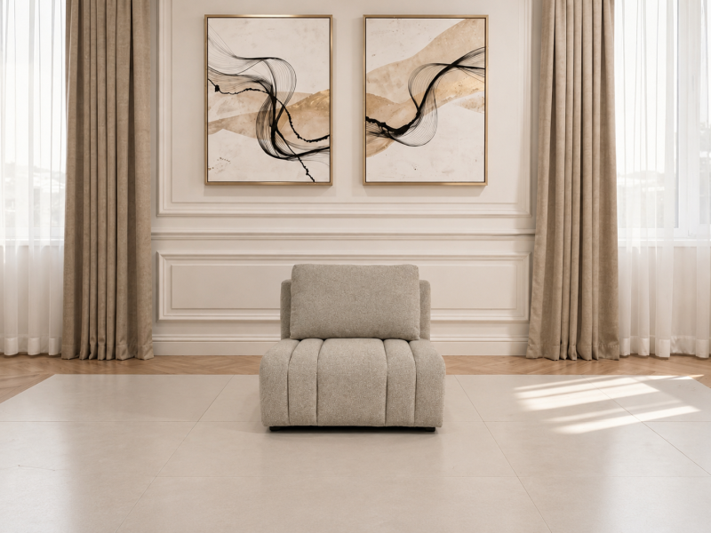 LINDEN Modular Sofa - 1.5 Seater Armless Chair
