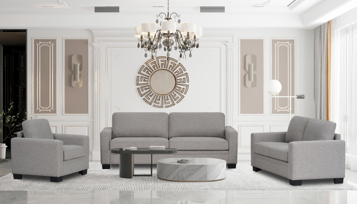METTE 7 Seater Fabric Sofa (3+2+1+1) 1 METTE 7 Seater Fabric Sofa (3+2+1+1)