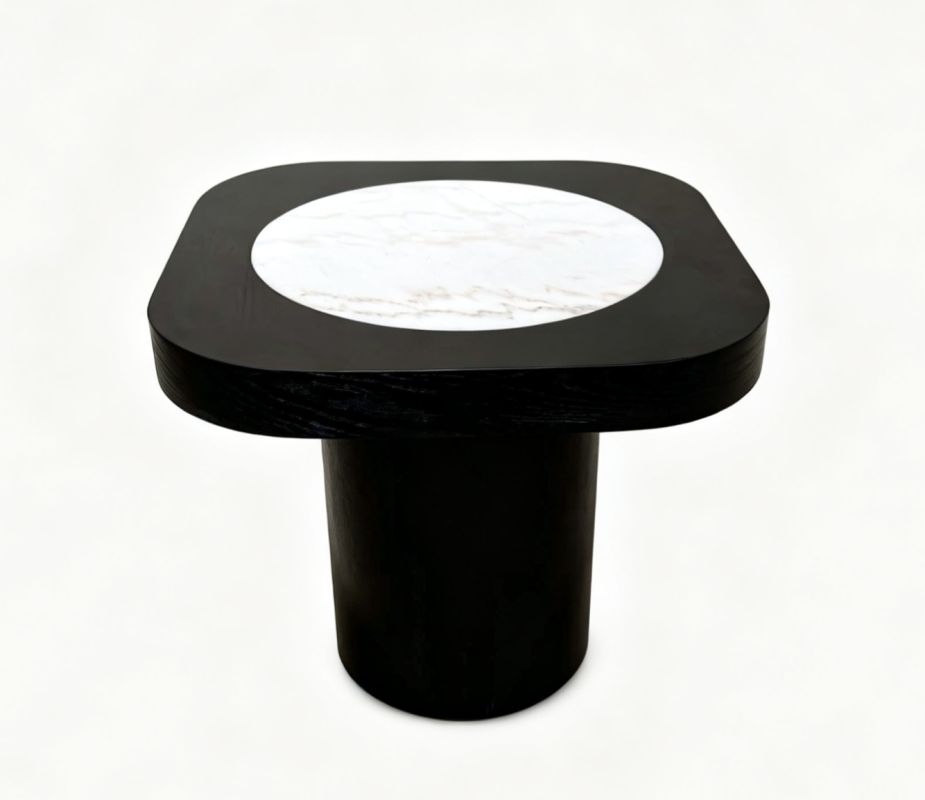 Antona End Table Black Grey
