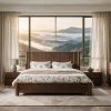 BALMAIN QUEEN PACKAGE: Queen Bed + 2 Nightstands +Dresser Mirror + Chest of Drawer 7 Balmain chest