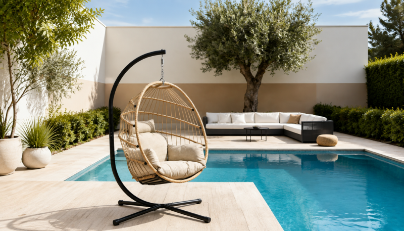 COCO Foldable Hanging Outdoor Chair - Beige
