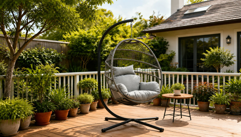 COCO Foldable Hanging Outdoor Chair - Grey